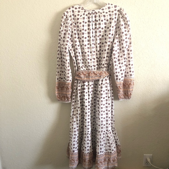 CLEOBELLA Blakely Midi Dress with Belt Tie Bohemian Size Large NWT - Picture 3 of 10